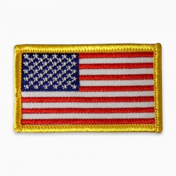 US FLAG PATCH GOLD 