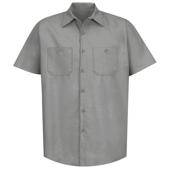 Men's Industrial Poplin Shirts Short Sleeve