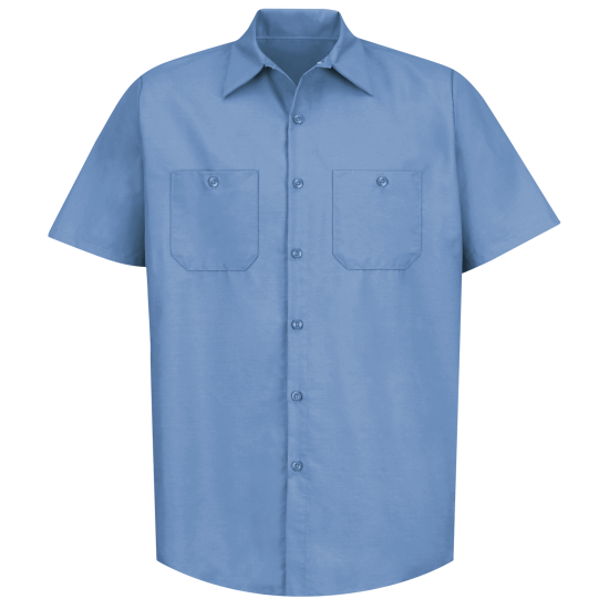 Men's Industrial Poplin Shirts Short Sleeve