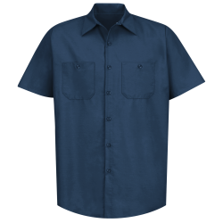 Men's Industrial Poplin Shirts Short Sleeve