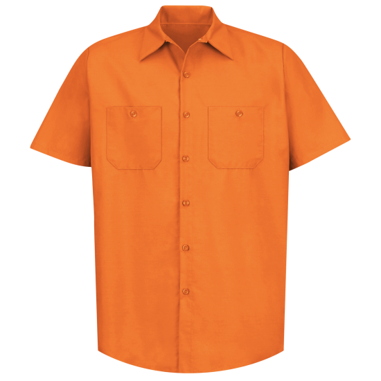 Men's Industrial Poplin Shirts Short Sleeve