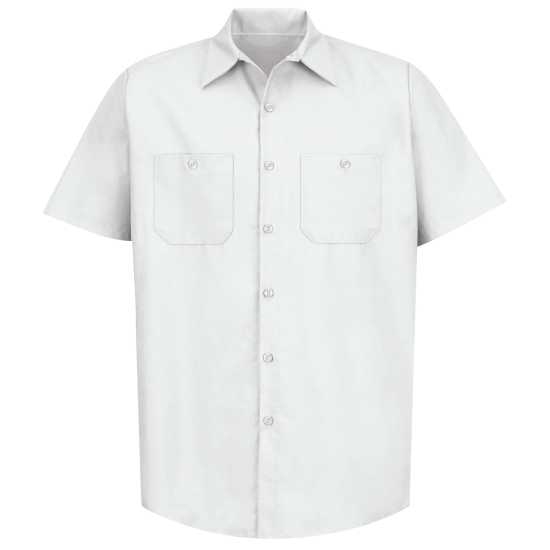 Men's Industrial Poplin Shirts Short Sleeve