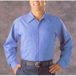 Men's Industrial Poplin Shirts Long Sleeve