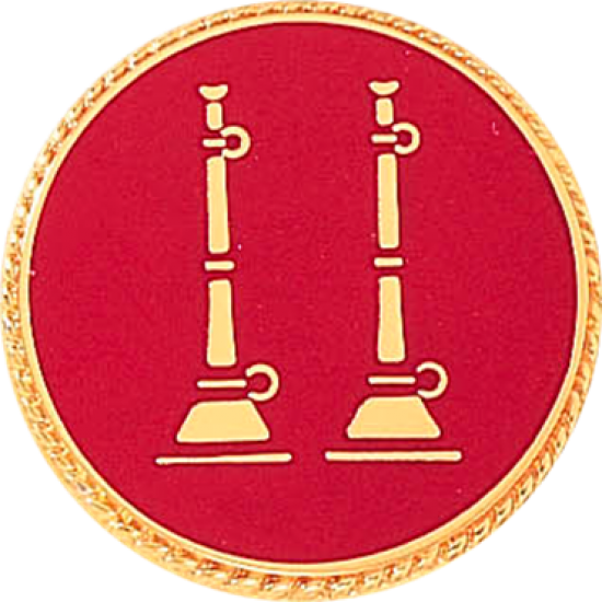 Fireman Bugles Insignia In Round Disc