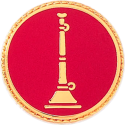 Fireman Bugles Insignia In Round Disc Fireman Bugles Insignia In Round Disc