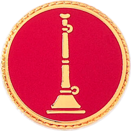 Fireman Bugles Insignia In Round Disc