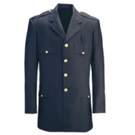 Police Blouse Coat - Women's Single Breasted Unlined Dress Coat