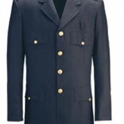 Police Blouse Coat - Women's Single Breasted Unlined Dress Coat