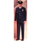 Police Blouse Coat - Men's Single Breasted Fully Lined Dress Coat